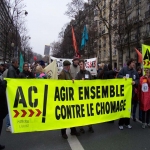 Manifestation de chmeurs et prcaires  Paris le 6 dcembre 2003 photo n25 